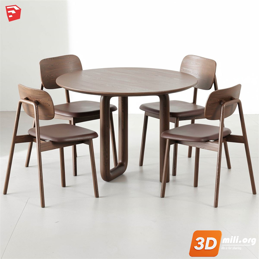Dining Table Set Skp Files